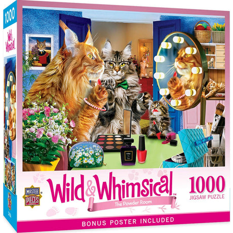 Wild & Whimsical - The Powder Room 1000 Piece Jigsaw Puzzle by Masterpieces Puzzles - Masterpieces Puzzles - Jigsaw Puzzles - The Puzzle Center